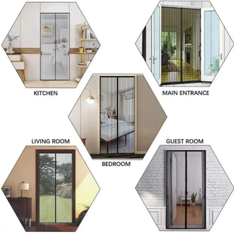Curtain Anti Mosquito Net Magic Mesh Magnetic Screen Door Mesh Magnetic