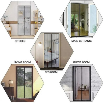 Curtain Anti Mosquito Net Magic Mesh Magnetic Screen Door Mesh Magnetic