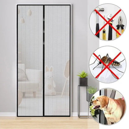 Curtain Anti Mosquito Net Magic Mesh Magnetic Screen Door Mesh Magnetic