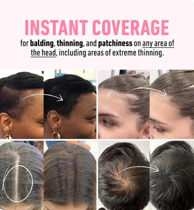 2in1 Hairline Cream Powder, Instantly Conceals Hair Loss and Fills In Receding Hairlines