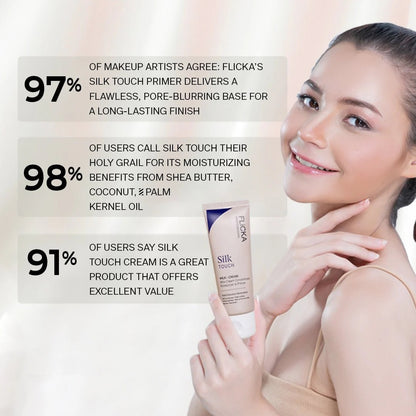 Flicka Silk Touch 3-in-1 Primer Moisturizer with SPF | Pore Blurring | Sunscreen For Face