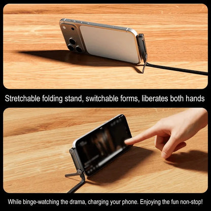 The Viral 240W Fast Charging Type C to C Cable with 360 Degree Aluminum Stand