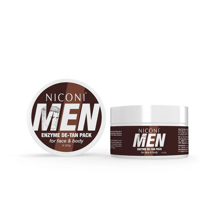 Niconi Men Enzyme De-Tan Pack For Face & Body (300g) Dermatologically tested