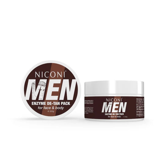 Niconi Men Enzyme De-Tan Pack For Face & Body (300g) Dermatologically tested