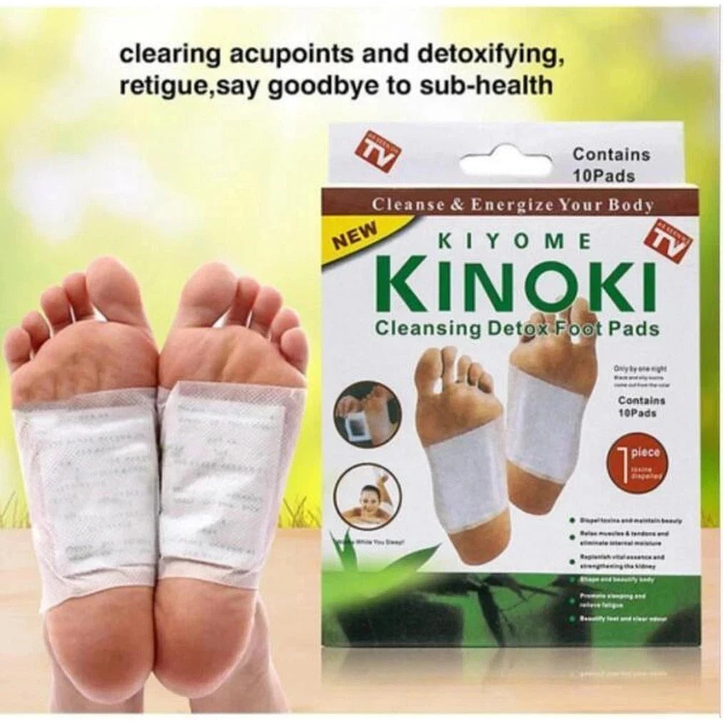 10 Cleansing Detox Foot Pads Patches KINOKI