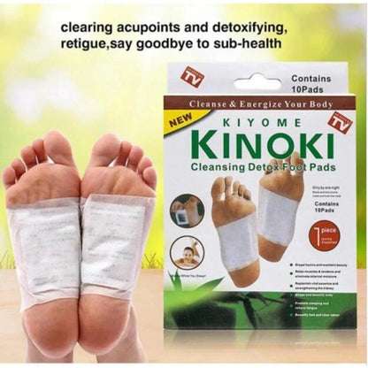 10 Cleansing Detox Foot Pads Patches KINOKI