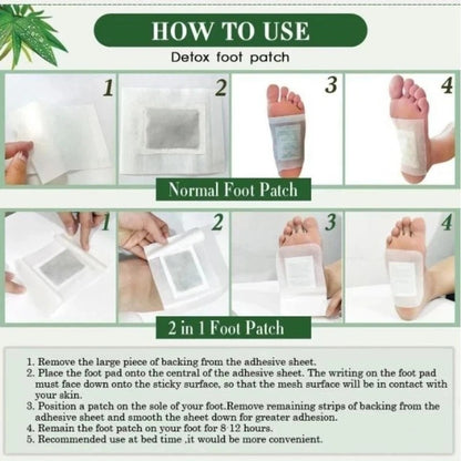 10 Cleansing Detox Foot Pads Patches KINOKI