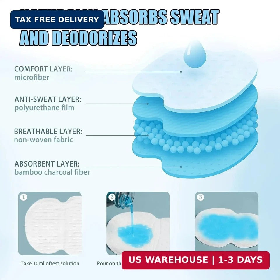 Armpit sweat pads For Men and Women Set of 100PCS