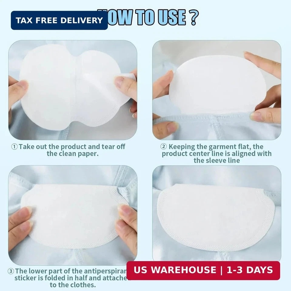 Armpit sweat pads For Men and Women Set of 100PCS