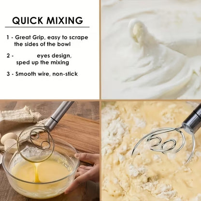 Dough Whisk Bread Mixer Stainless Steel | Flour Mixing