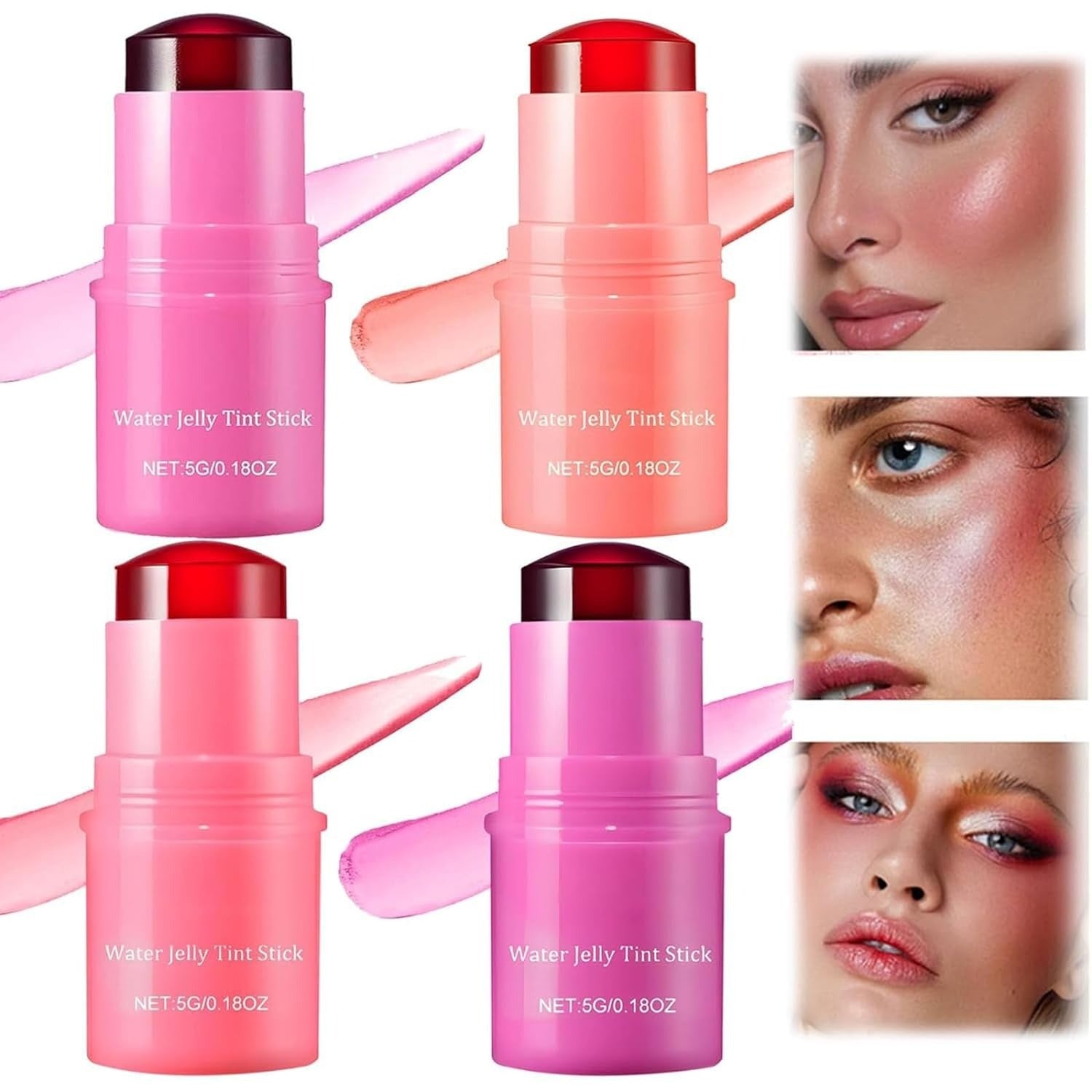 Milk Makeup Cooling Water Jelly Tint sheer lip + cheek stain Pack of 4 ...