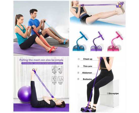 Rubber Pull Tummy Trimmer Waist Trimmer Abs Exerciser for Men and Women