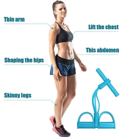 Rubber Pull Tummy Trimmer Waist Trimmer Abs Exerciser for Men and Women