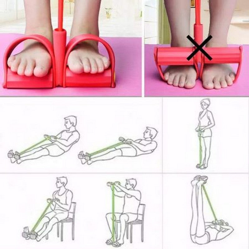 Rubber Pull Tummy Trimmer Waist Trimmer Abs Exerciser for Men and Women